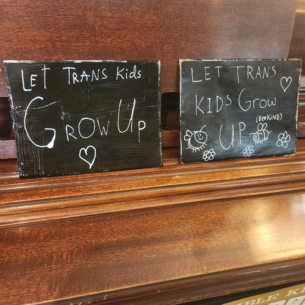 1 random let trans kids grow up sticker